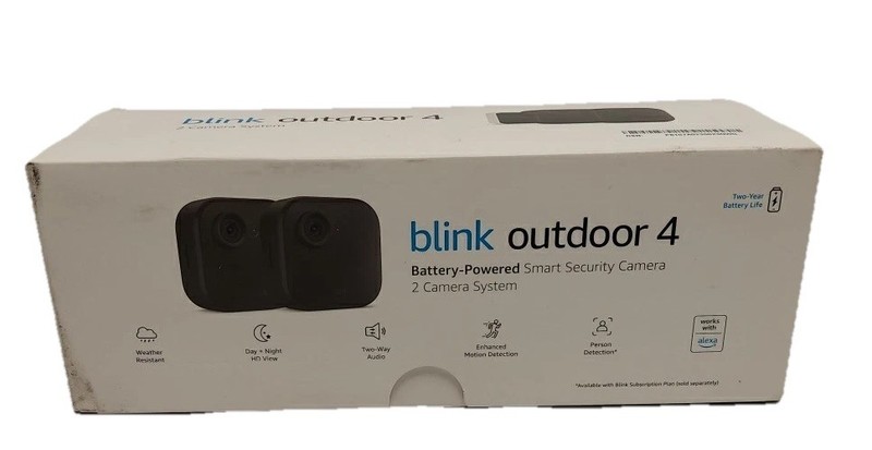 Blink Outdoor-4 Smart Security Camera 2 Video Camera System Brand New