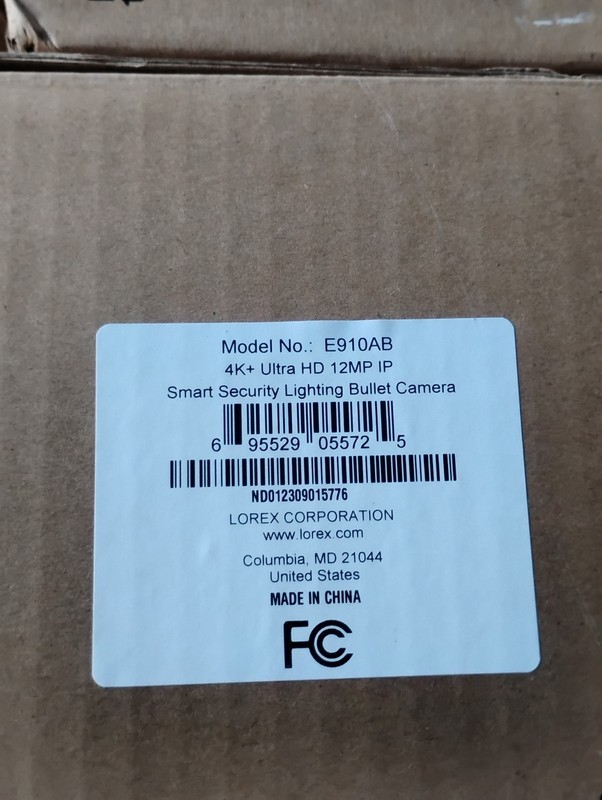 Lorex 4K 12MP IP Wired Bullet Security Camera Model #E910ab gallery