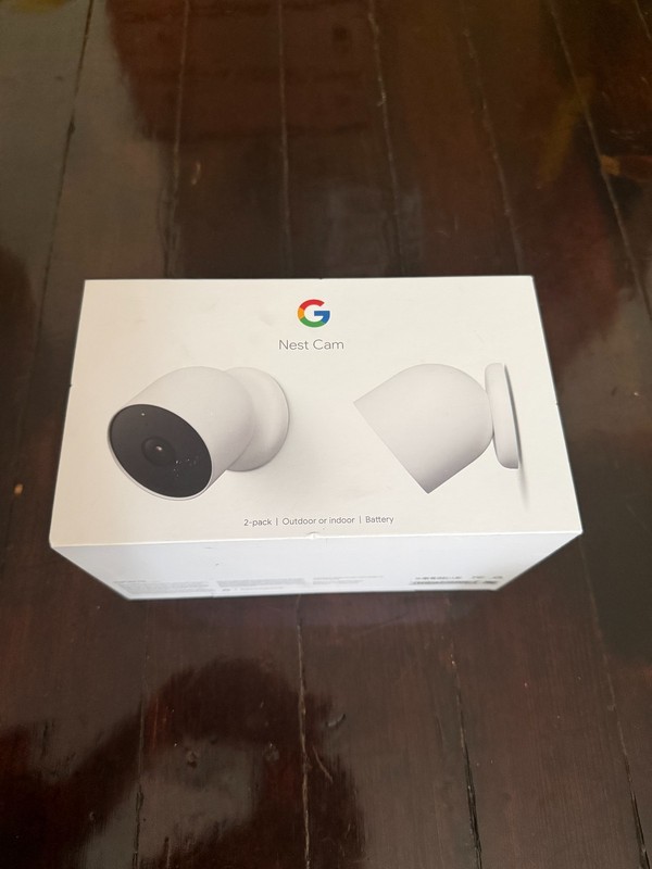 Google Nest Cam indoor/outdoor 2 pack – battery, (snow)