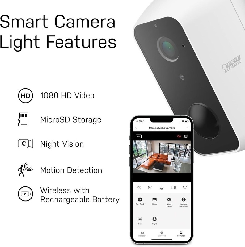 Feit Electric Smart Security Camera, 2.4GHz WiFi Smart Home Camera with... gallery