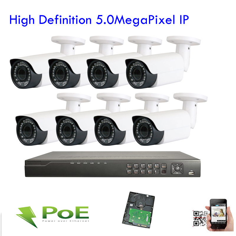 8Channel Network 12MP NVR 5MP PoE IP ONVIF Viedo Security Camera System 3D 765tr