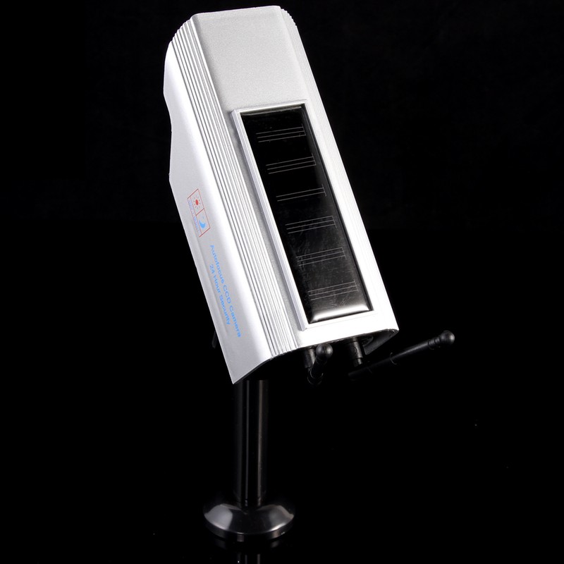 Solar Home Security Dummy Camera Detective Flashing Red Light Fake CCTV Bullet gallery