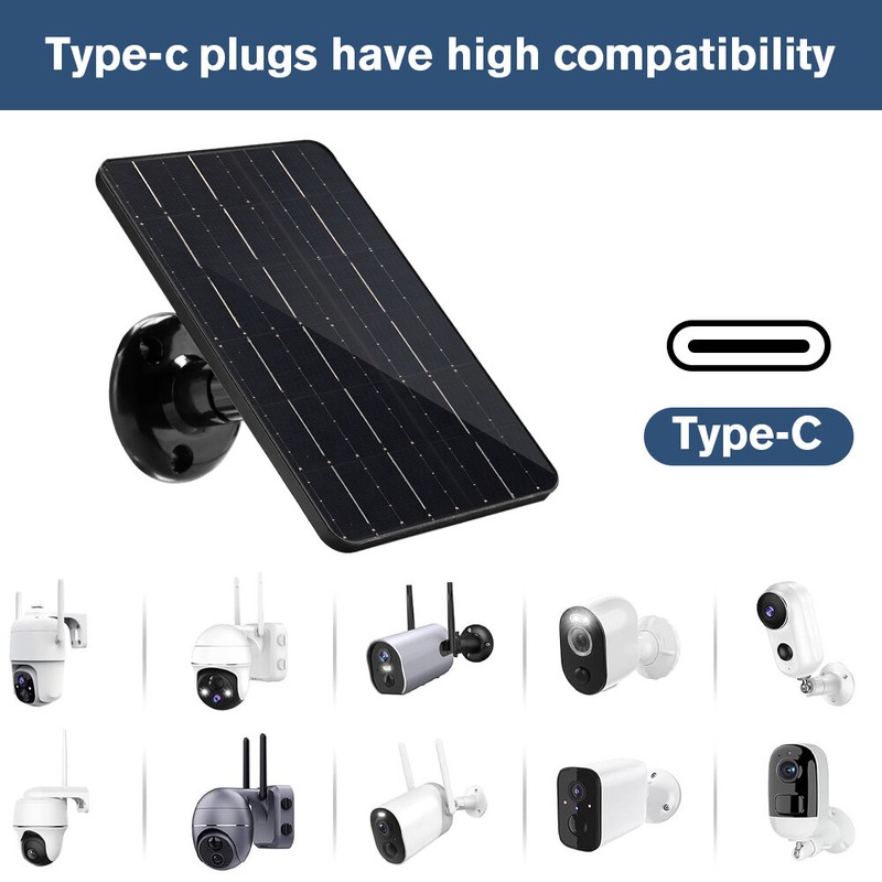 10W 5V Solar Panel USB Power CCTV Camera Security Cam Battery Charger Outdoor gallery