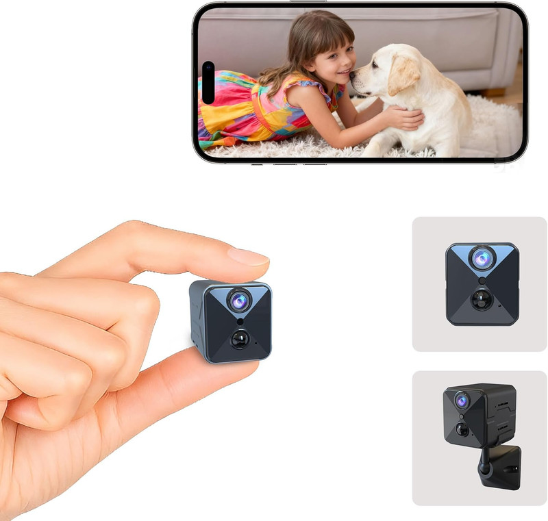 Mini Camara de Seguridad 4K HD Inalambrica Wifi Bateria de 100 Dias Vigilancia gallery