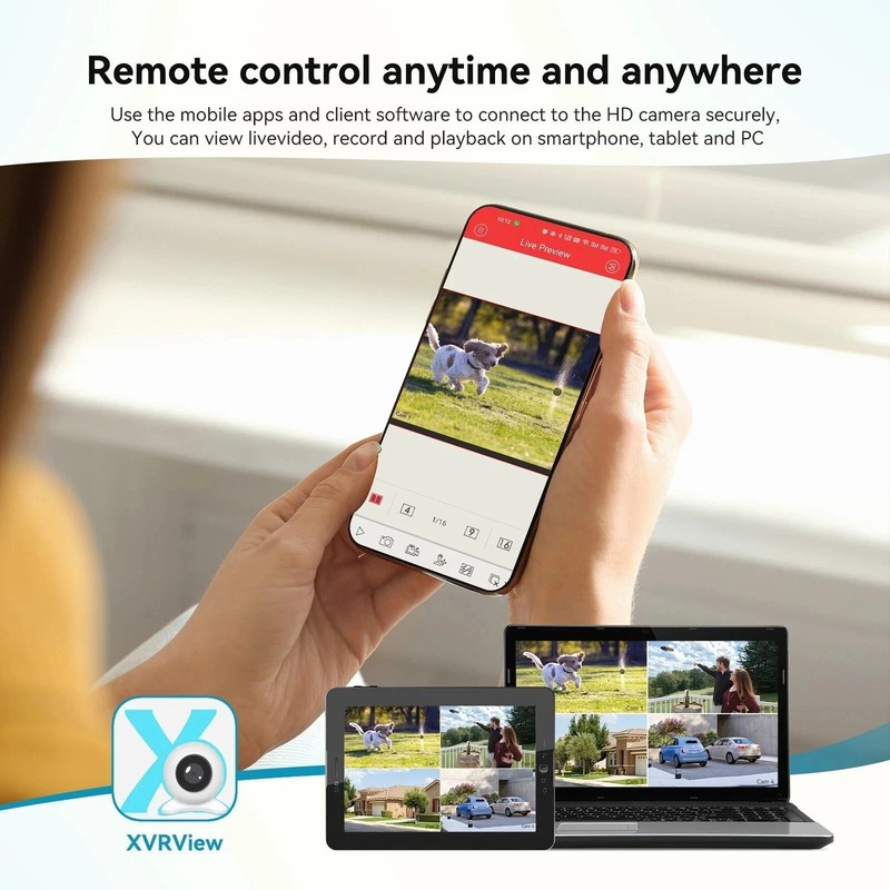Wireless Home IP Camera System 500GB HDD Outdoor 3MP NVR Waterproof CCTV gallery