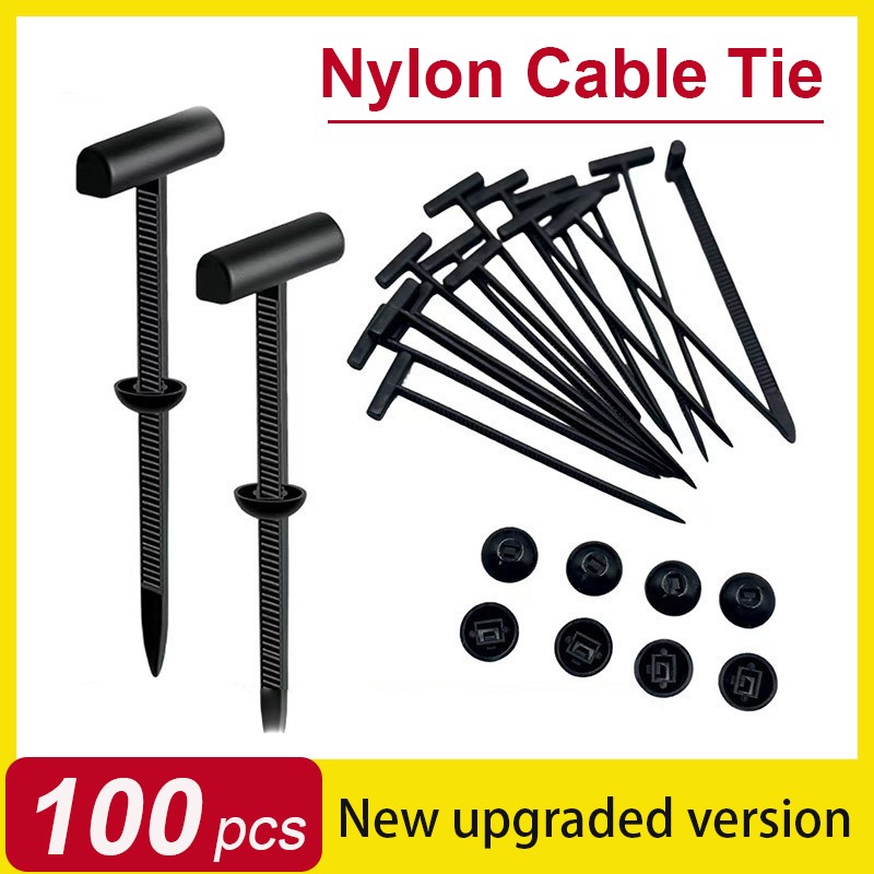 100 PCS Nylon All-purpose Cable Tie Buckle，Heavy Duty Self-Locking Zip Ties Hold