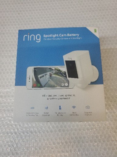 Ring Spotlight Cam Battery Powered HD Security Camera with Two-Way Talk & Siren