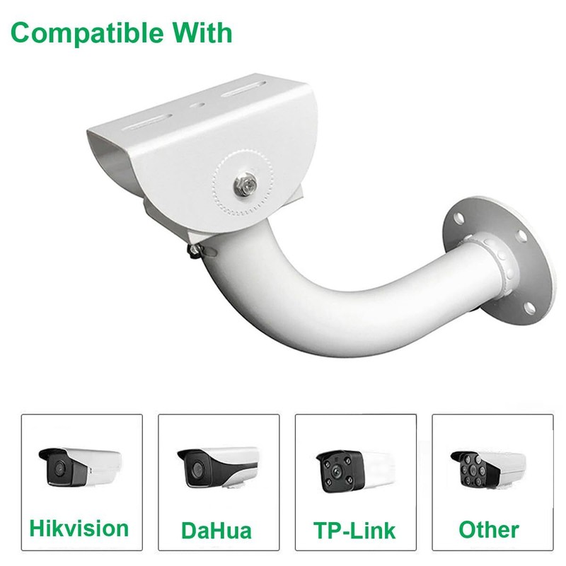 Surveillance Security Camera Mount Bracket Adjustable Universal J Shape gallery
