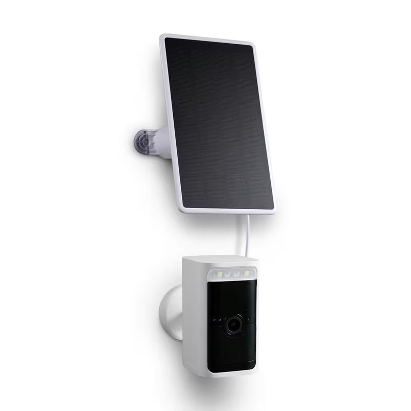 Wasserstein Solar Panel Compatible with Wyze Battery Cam Pro (White) NEW gallery
