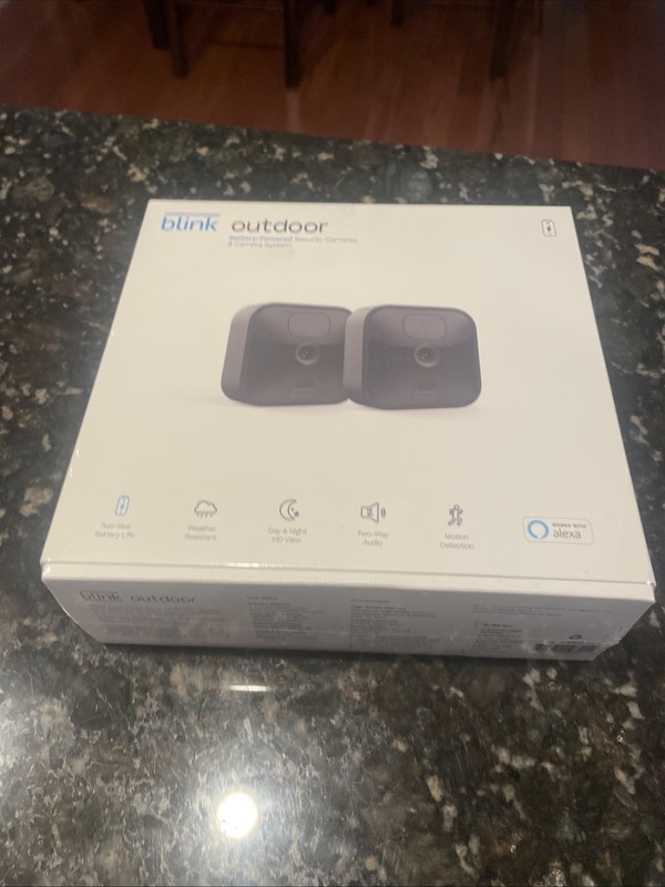 Blink Outdoor Battery-Powered 2 Camera System. New In Box. Free Shipping.