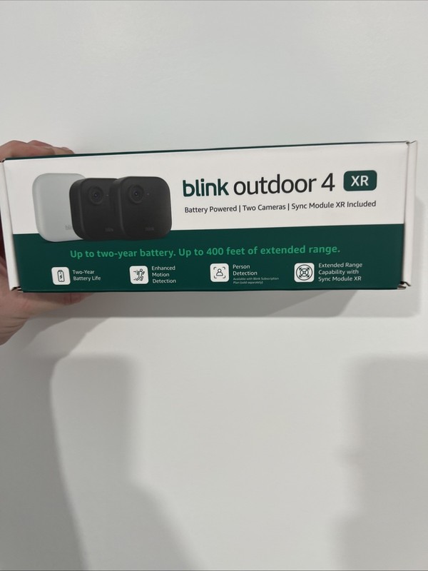 Blink Outdoor 4 XR Two Camera System w/Sync Module New Factory 2 Camera