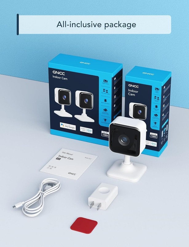Camaras De Seguridad Inalambricas 1080P Con Audio Para Casa Interior Pequeñas gallery