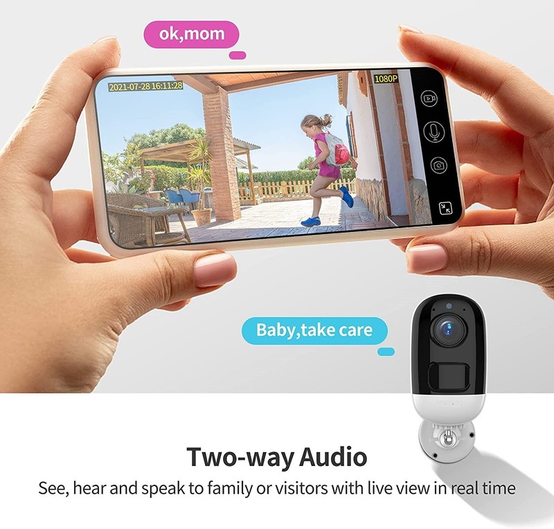 Wireless Solar CCTV Camera 1080P – Battery Powered, Night Vision, Motion Det. gallery