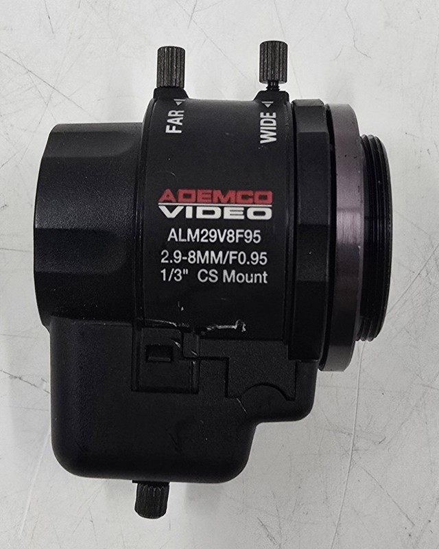 Ademco CS Mount Video Lens ALM29V8F95 1/3" 2.9-8mm - EB-19021