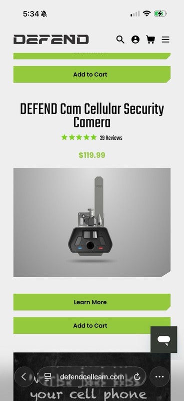(3 camera bundle) Tactacam Defend Security Cameras + a Rechargeable Battery. gallery