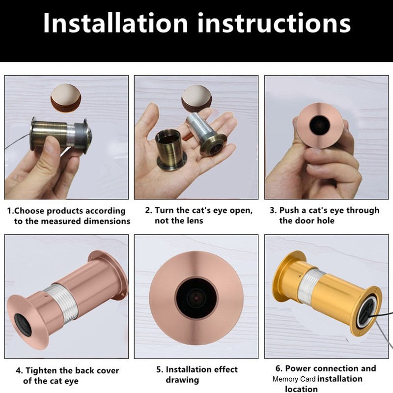 Door Viewer Camera With Motion Detection For Enhanced Security Easy To Use gallery