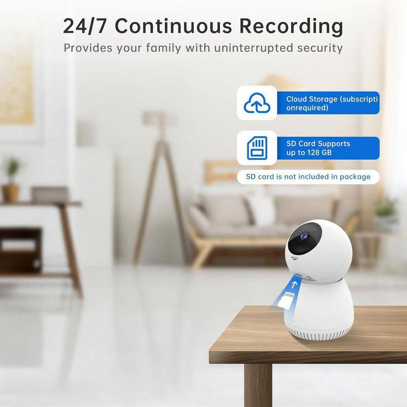 Wired Smart Outdoor Plug-In Security Camera with Night Vision, 24/7 Recording gallery