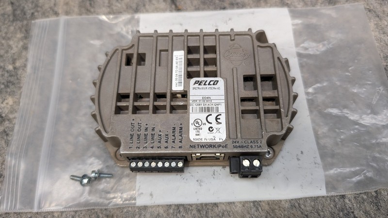 PELCO SPECTRA MINI IP, NTSC DD4N, POE/24VAC BASE — Untested