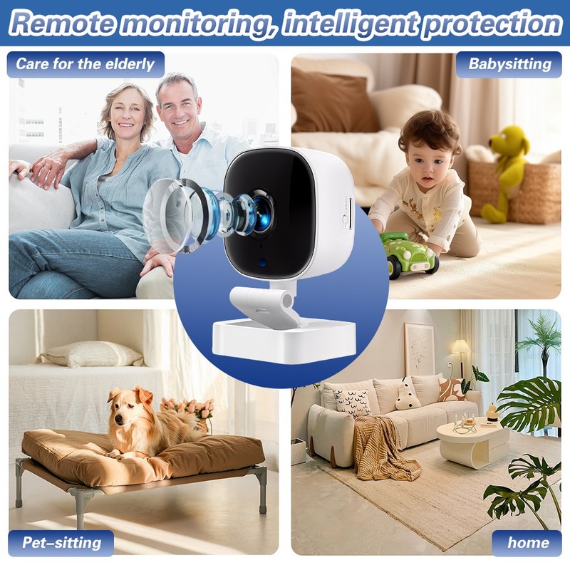 Home Security Pet Camera Night Vision Motion Detection 2-Way Audio Surveillance gallery