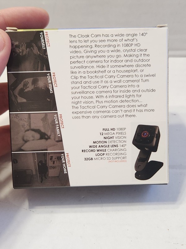 CLOAK CAM - One Camera for Any Situation - 1080P camera (Full HD) Indoor/Outdoor gallery