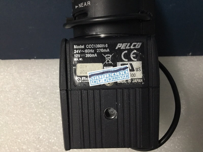 Pelco Color Camera W/ 530TVL 5-50mm WDR OSD D/N DSP CCTV NTSC CCC1390H-6 Tested! gallery