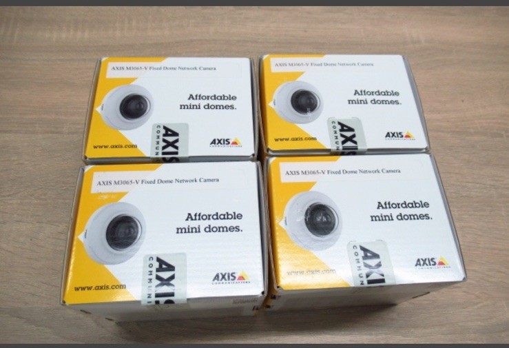 Axis M3065-V 1080p Network Mini Dome Camera 4-Camera Kit 01707-001 New Sealed