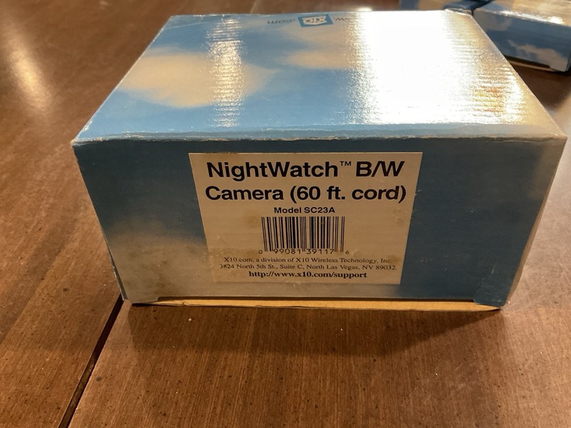 NightWatch Black & White Camera (60ft. Cord) Model SC23A New In Box
