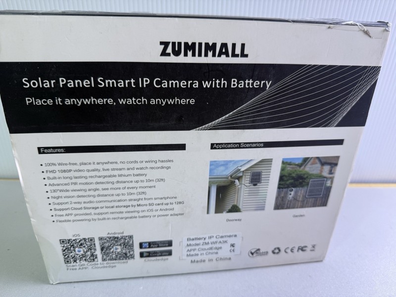 ZUMIMALL Solar Security Cameras Wireless Outdoor, 2K Outdoor Camera Wireless ... gallery