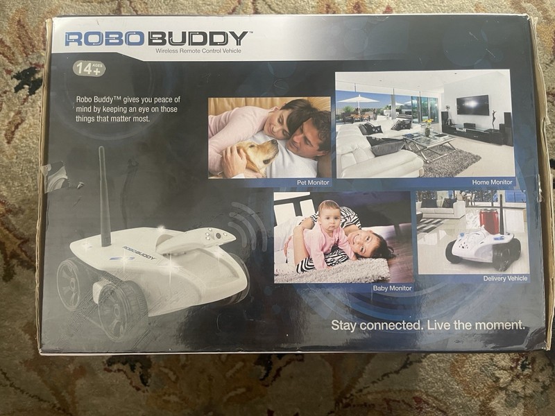 Swift Stream RoboBuddy Wireless Remote Control Vehicle Home Pet Baby Monitor