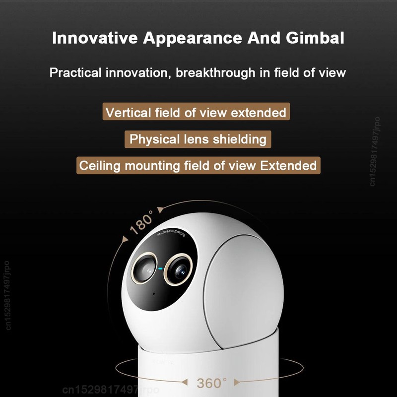 New Xiaomi Smart Camera 4-Zoom 4K Wifi Baby Monitor Pet AI Facial Recognition gallery