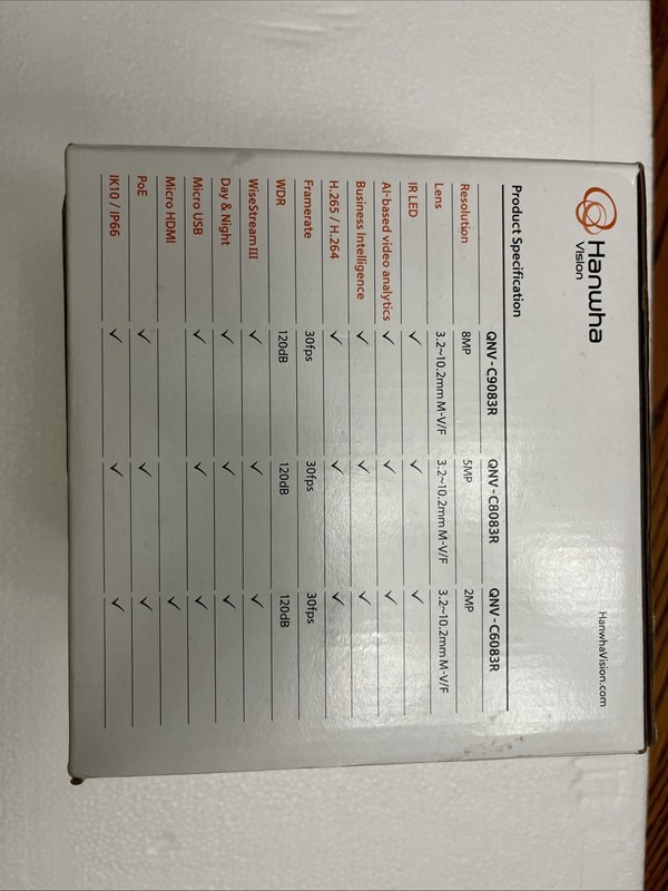 Hanwha QNVC6083R 2MP Outdoor Vandal Dome Network Camera gallery