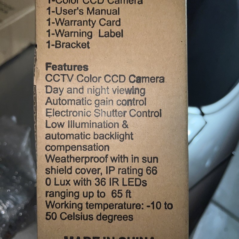q-see qsds3636w Outdoor CCD Night Vision Up To 65ft 3.6mm Lens 1/3” Sony Sensor gallery