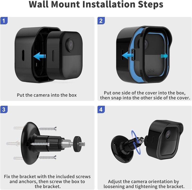 Blink Outdoor 4th Gen Camera Mount 1 Pack Weatherproof Cover 360 Adjustable gallery