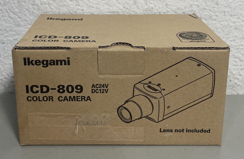 New Ikegami ICD-809 Color Security Camera AC24V DC12V – Lens not included