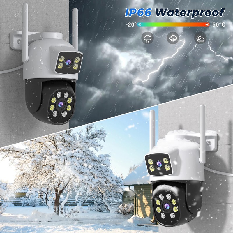 10MP 5K PTZ WiFi Camera Security Protection Color Night Vision Auto Track CCTV gallery