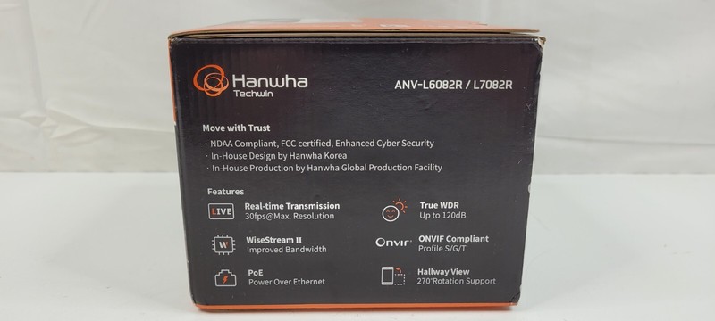 Hanwha Techwin ANV-L6082R 2MP PoE IR IP Dome Full HD Security Camera 3.3~10.3mm gallery