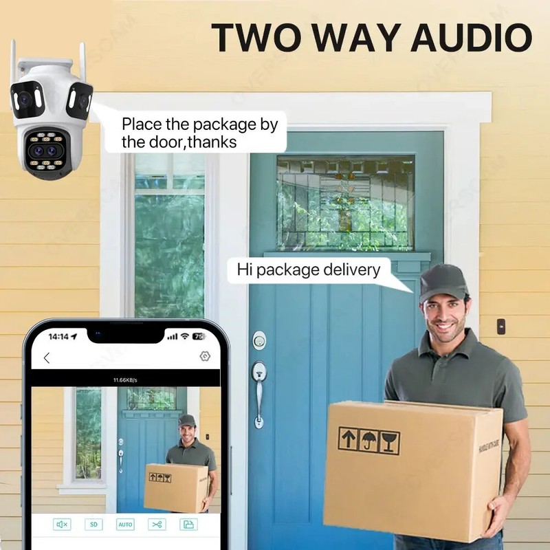 16MP WiFi Camera Outdoor Home Security Auto Tracking P2P PTZ Video Surveillance gallery
