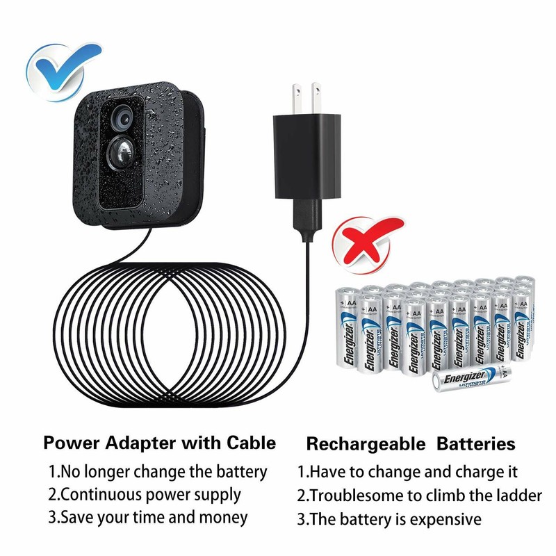 2-PACK Power Cable Charger for Blink Outdoor XT 3 XT2 & Indoor Camera 25FT Cable gallery
