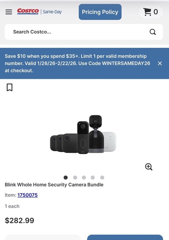 Blink WholeHome4 Camera Bundle From Costco SEALED! Mini Pan, Add-on, Doorbell++