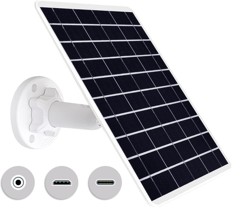 8W Solar Panel with 360° Adjustable Bracket for Ultimate Charging Flexibility gallery
