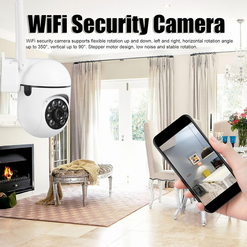 1080P HD Outdoor Security Camera, Rotatable Cameras, Night Vision, Motion Detect gallery