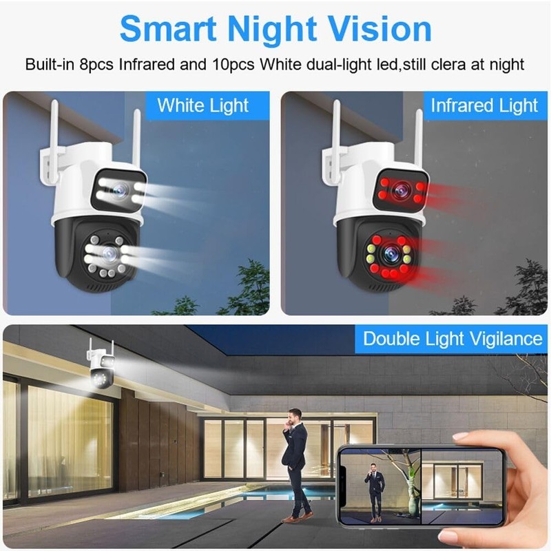 Camara De Lente Dual Với Seguimiento Automatico Y Audio De Dos Vias Lujo gallery