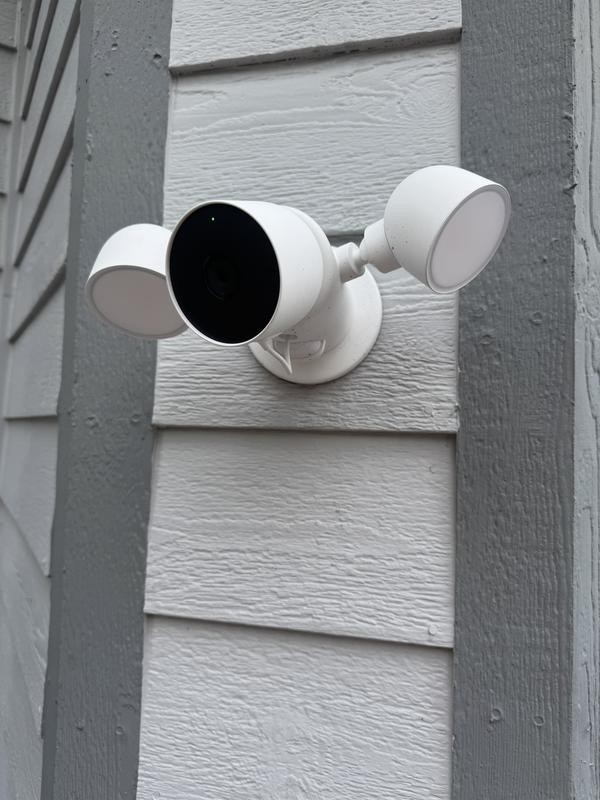 Google Nest Cam with Floodlight - Wired Outdoor Smart Home Security Camera gallery