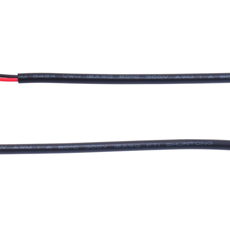 EAHOSUCC 3PCS 0.3M/1FT 18AWG 90 Degree Right Angle DC 0.3M/1FT, Black gallery