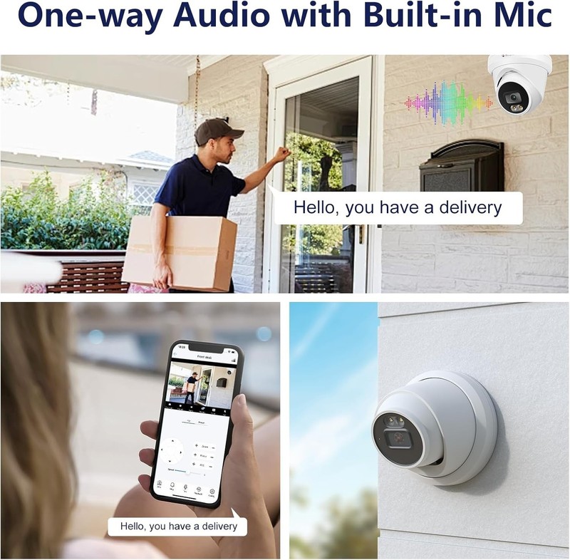 Smart Color Night Vision 8MP PoE Camera for Indoor/Outdoor Surveillance gallery