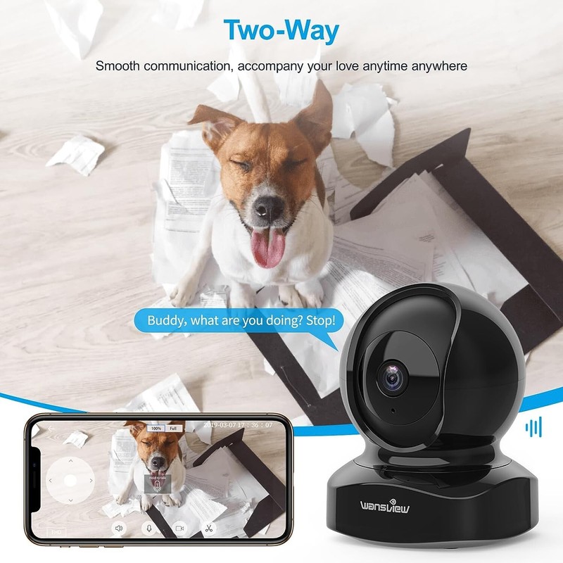 2K WiFi Home Indoor Camera - Crystal 2 Way Audio Night Vision - Works with Alexa gallery