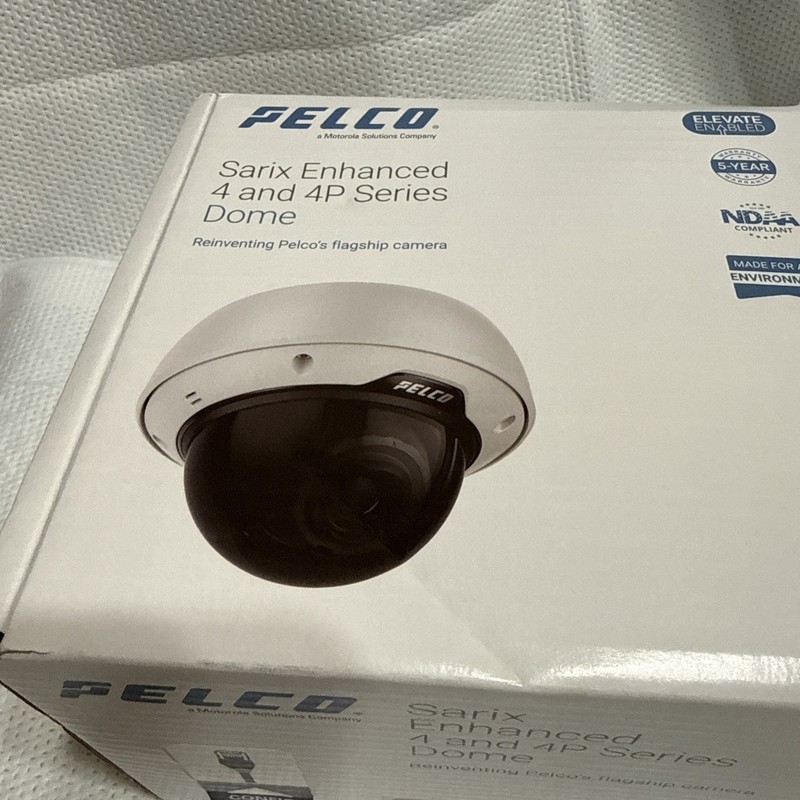Pelco SRXE4-4V29-EMD-IR1 4 Megapixel Outdoor IR Dome Camera with 10.9-29mm NIB gallery