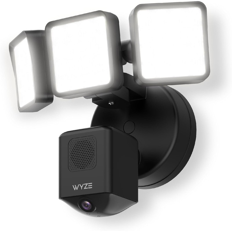 WYZE Floodlight Camera Pro LEDs 2.5K 180°Wide View Color Night Vision Class B