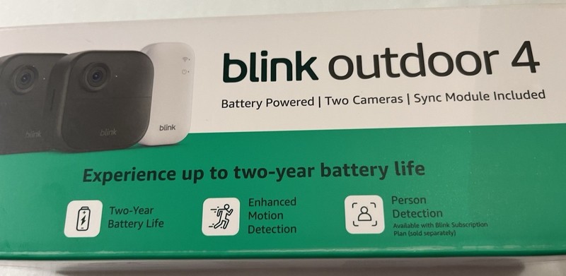 Blink Outdoor 4 Wireless Smart 1080p Security Camera - 2 Camera System NEW gallery