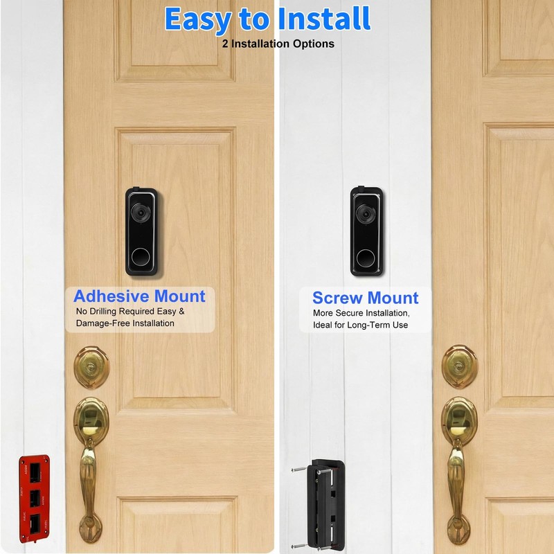 Doorbell Mount for Wyze Battery Video Doorbell and Video Doorbell v2,Wired, 3... gallery
